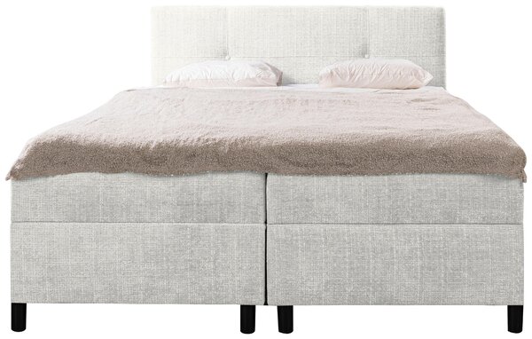 AMERICKÁ POSTEL, 180/200 cm, krémová MID.YOU - Postele s úložným prostorem, Online Only