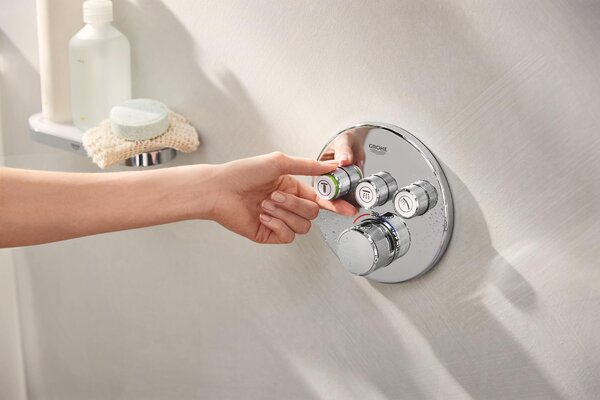Grohe Grohtherm SmartControl vanová baterie pod omítku s termostatem StarLight Chrome 29121000