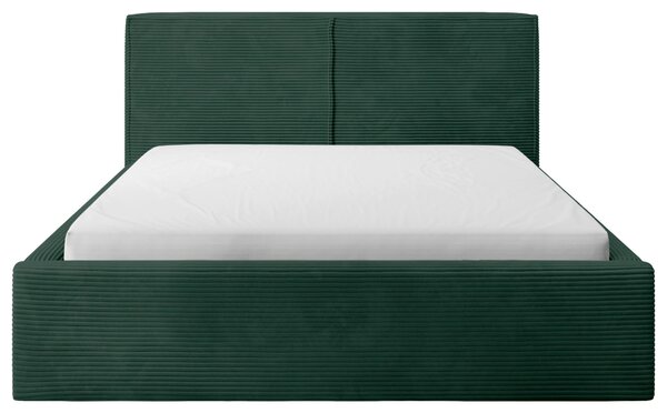 ČALOUNĚNÁ POSTEL, 180/200 cm, tmavě zelená P & B - Postele s úložným prostorem, Online Only