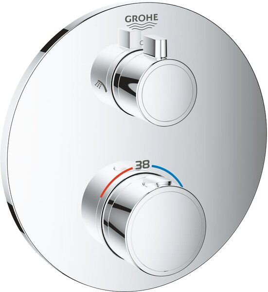 Grohe Grohtherm vanová baterie pod omítku s termostatem StarLight Chrome 24076000