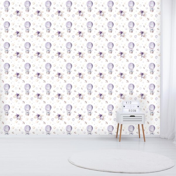 Fototapeta - Balóny a letadla (245x170 cm)
