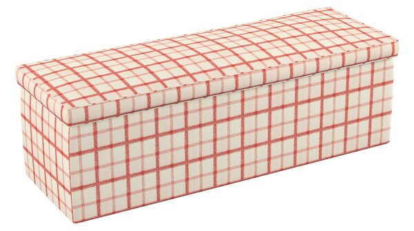 Čalouněná skříň barva červená látka vzorované