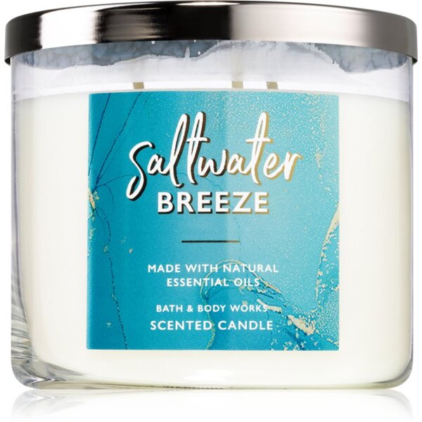 Bath & Body Works Saltwater Breeze vonná svíčka 411 g