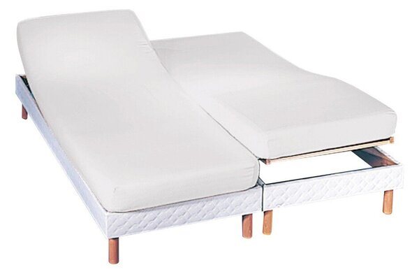 Blancheporte Napínací jednobarevné prostěradlo na polohovací postele, hloubka rohů 26 cm bílá 160x200 cm