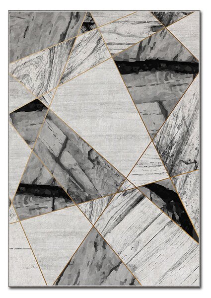 ASIR Koberec (120 x 180) ASR CRPT-76 bílý mramor – geometrie