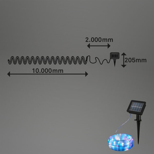 BRILO 2321100 RGB LED pásek, 1000 cm, transparentní - BRILONER