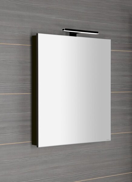 Sapho Sapho, GRETA galerka s LED osvětlením, 60x70x14cm, černá mat, GR065-0035