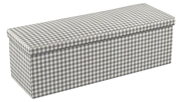 Čalouněná skříň barva šedá látka vzorované