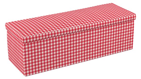 Čalouněná skříň barva červená látka vzorované