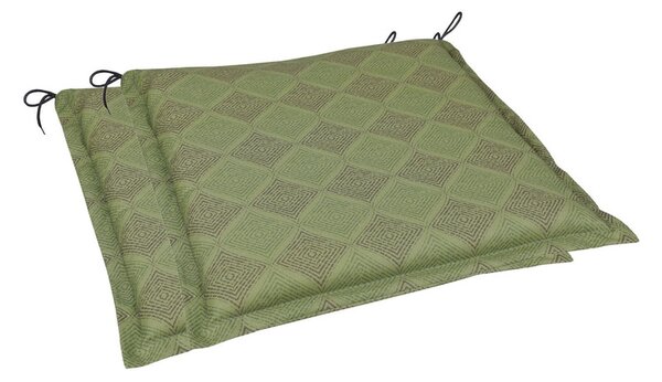 Go-De Textil Sada zahradních podsedáků Raute (polštářek, 5 cm, 2 kusy, zelená) (100316825024)