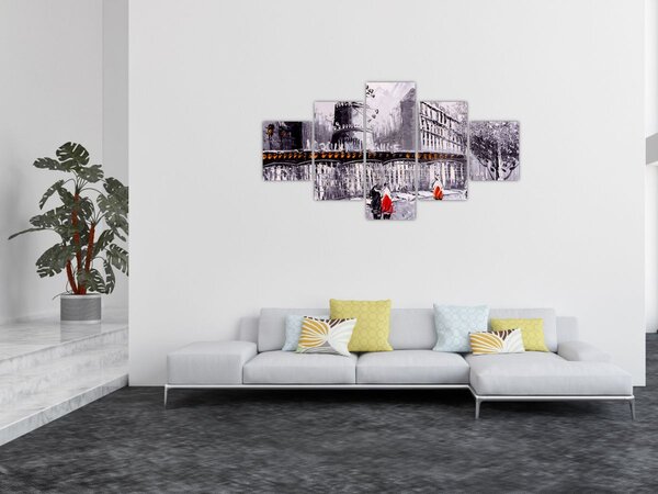 Obraz - Olejomalba města II. (125x70 cm)