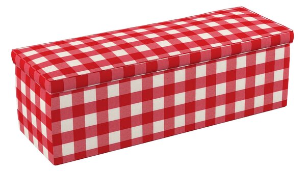 Čalouněná skříň barva červená látka vzorované
