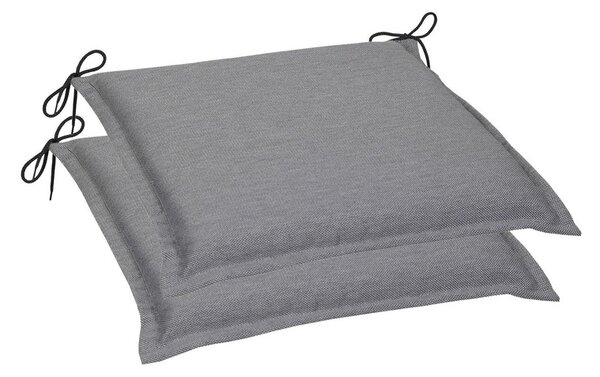 Go-De Textil Sada zahradních podsedáků Uni (polštářek, 5 cm, 2 kusy, šedá) (100316826016)