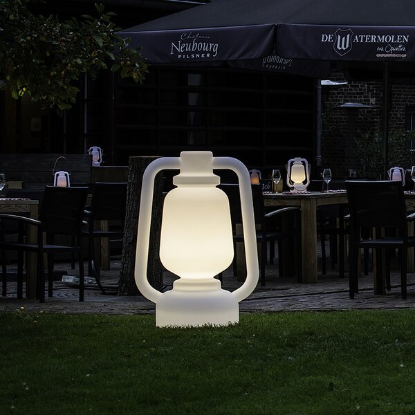 Stojací lampa bílá 110 cm IP44 - Storm Extra Large