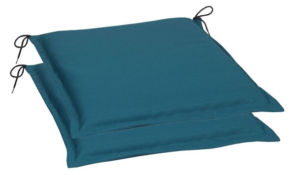 Go-De Textil Sada zahradních podsedáků Uni (polštářek, 5 cm, 2 kusy, petrolejová) (100316826024)