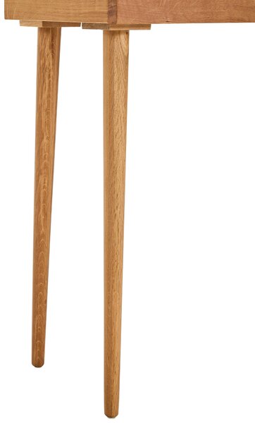 KONZOLOVÝ STOLEK, dub, přírodní barvy, černá, 100/80/35 cm MID.YOU - Konzolové stolky, Online Only