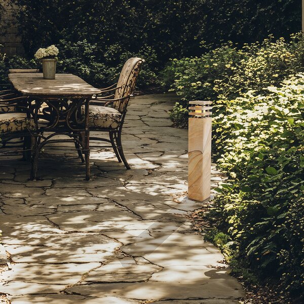 Moderní stojící venkovní lampa pískovec 70 cm - nevrlý