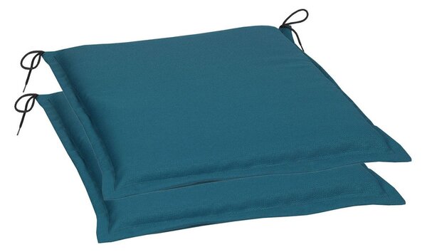 Go-De Textil Sada zahradních podsedáků Uni (polštářek, 5 cm, 2 kusy, petrolejová) (100316826024)