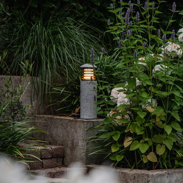 Moderní venkovní stojací lampa Granit 40 cm - Happy