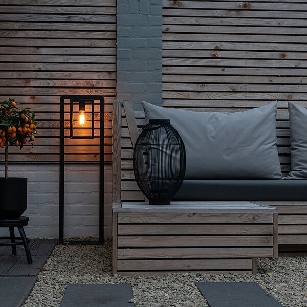 Moderní venkovní stojací lampa černá - Rotterdam Balanco