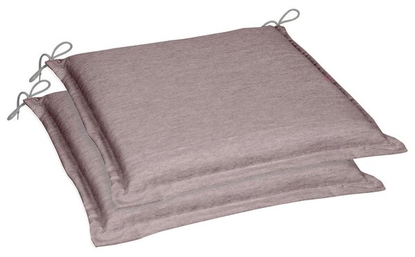 Go-De Textil Sada zahradních podsedáků Uni (polštářek, 5 cm, 2 kusy, šedohnědá) (100316826040)