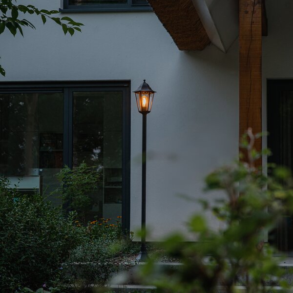 Klasická venkovní stojací lampa černá 170 cm IP44 - New Orleans 1