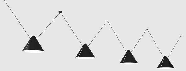 LEDS-C4 Super Attic závěsné světlo kužel 4 zdroje