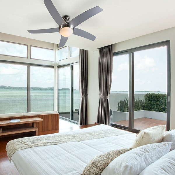 Stropní ventilátor ocelový 132 cm s dálkovým ovládáním - Cool