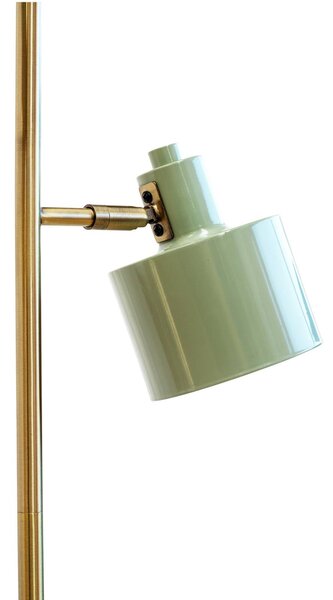 Dyberg Larsen Stojací lampa Ocean, olivová, výška 160 cm, 2-fázová., Zelená, Obývací pokoj / jídelna, kov, Skandinávský