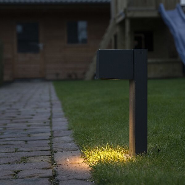 Chytrá venkovní stojací lampa antracitová 30 cm IP44 vč. WiFi GU10 - Baleno