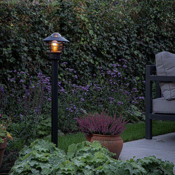 Moderní venkovní lampa černá 100 cm IP44 - Prato