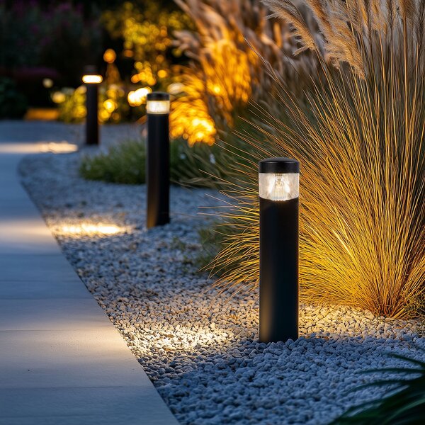 Moderní venkovní lampa černá 40 cm IP44 vč. LED - Roxy
