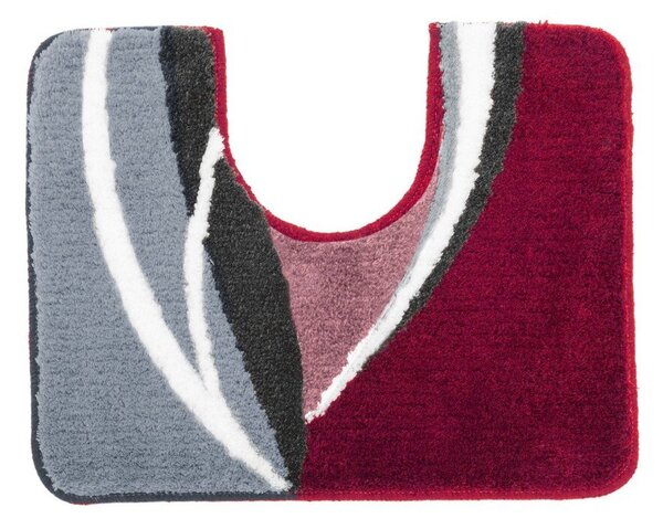 Velmi hebká a hustá koupelnová předložka, motiv Zilla švestková 50x80 cm