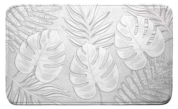 Světle šedá koupelnová předložka 45x75 cm Amber – douceur d'intérieur