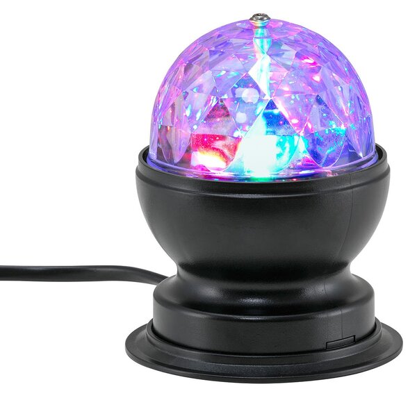 BRILO 7347-015 AKCE - RGB LED stolní lampa, pr. 8,8 cm, 3 W, černá - BRILO