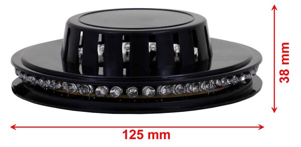 BRILO 2341-048 LED RGB světelný puk pr. 12,5 cm max. 3W černá - BRILO