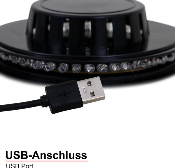 BRILO 2341-048 LED RGB světelný puk pr. 12,5 cm max. 3W černá - BRILO