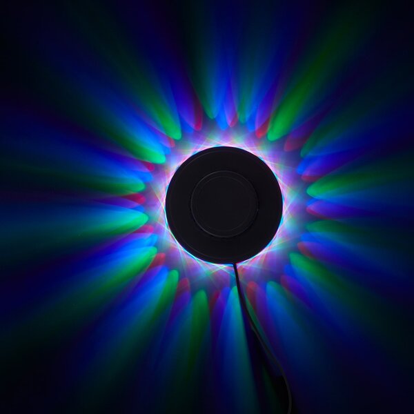 BRILO 2341-048 LED RGB světelný puk pr. 12,5 cm max. 3W černá - BRILO