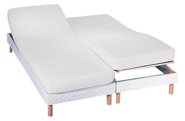 Napínací prostěradlo na polohovací postel zn. Colombine® s hloubkou rohů 26 cm, ze žerzeje bílá 140x190 cm