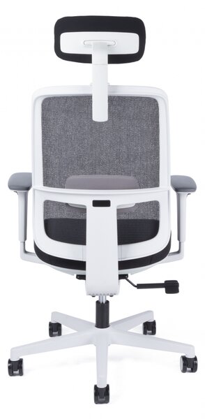 Kancelářská ergonomická židle CANTO W — černá / bílá