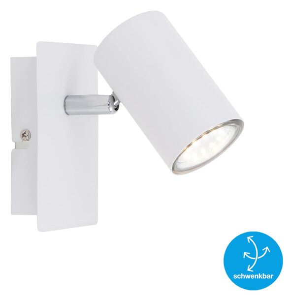 BRILO 2857-016 Bodové svítidlo 12,3 cm 1xGU10 40W bílé - BRILO