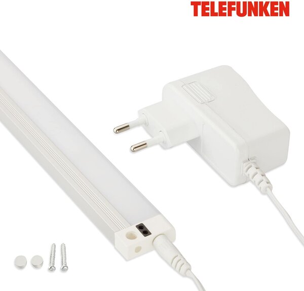 TF 202706TF TELEFUNKEN CCT svítidlo pod skříňku s čidlem, 50 cm, 5,5 W, 520 lm, bílé - BRILONER
