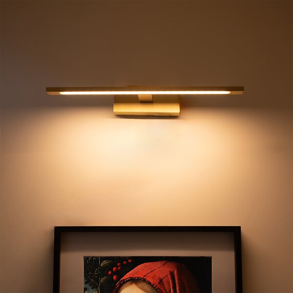 Nástěnné svítidlo mosazné 41,5 cm vč. LED IP44 - Jerre