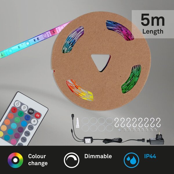 BRILO 2035-150 RGB LED pásek 500 cm 0,1W bílé - BRILO
