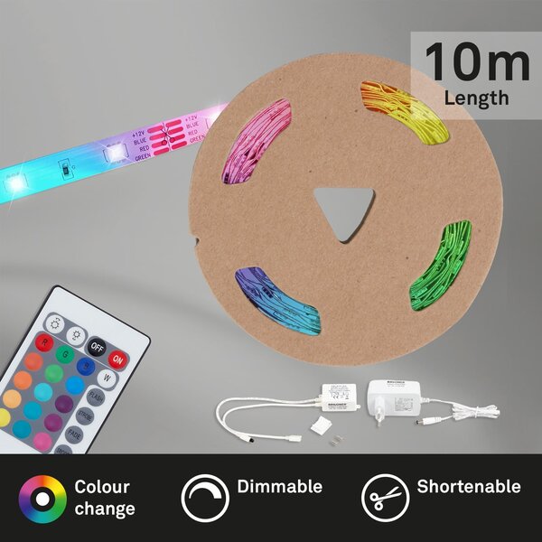 BRILO 2024-300 RGB LED pásek 1000 cm 0,08W bílé - BRILO