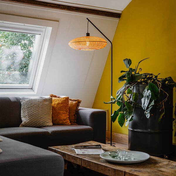 Orientální stojací lampa bambus - Ostrava
