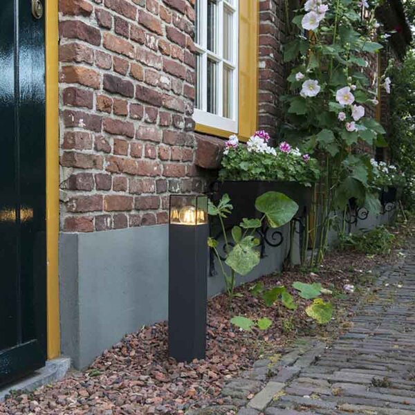 Moderní venkovní stojací lampa 50 cm tmavě šedá IP44 - Dánsko