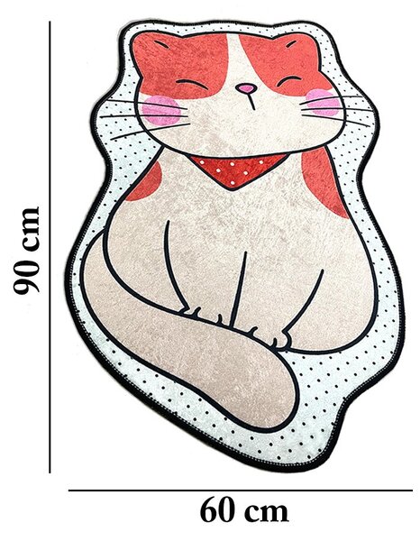 ASIR Koberec (60 x 90) KATZE bílý s kočkou