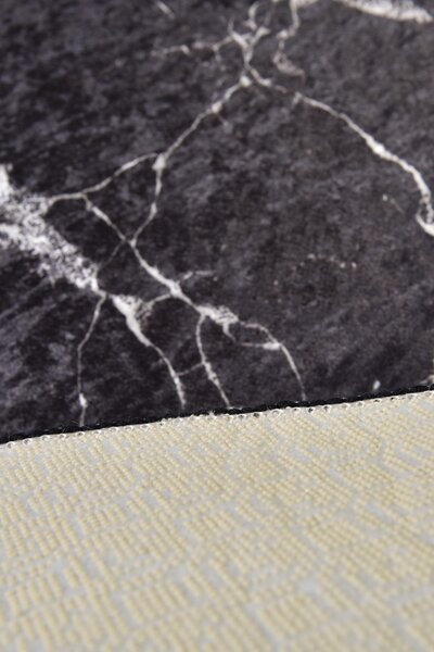 ASIR Koberec (100 cm) MARBLE černý mramor