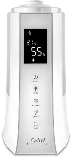 Airbi ultrazvukový zvlhčovač vzduchu s ionizátorem a možností aromaterapie TWIN - bílý BI3222